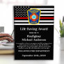 Firefighter Life Saving Department Custom Logo Acrylic Award