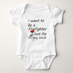 Firefighter like my uncle baby bodysuit