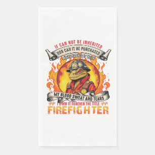Firefighter Lizards Paper Guest Towels