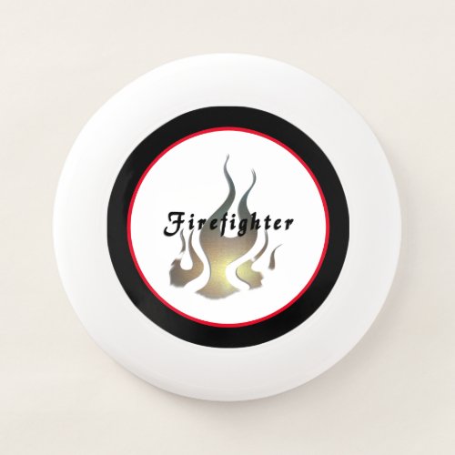 Firefighter Logo Flame    Wham_O Frisbee