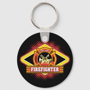 Firefighter Logo Keychain