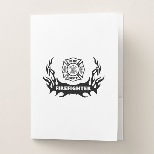 Firefighter Logo Pride Pocket Folder