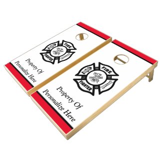 Firefighter Corn Hole Sets Personalized 
