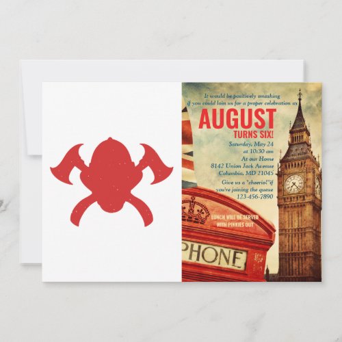 firefighter logo red silhouette invitation