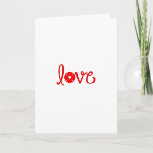 Firefighter love holiday card