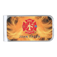Firefighter Maltese Cross Fire Rescue Fire Flame