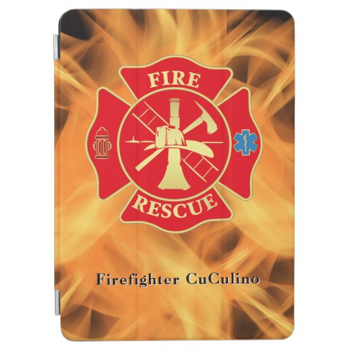 Firefighter Maltese Cross Fire Rescue Fire iPad Air Cover