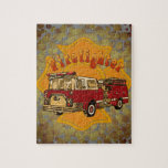 Firefighter Maltese Cross Firetruck Jigsaw Puzzle