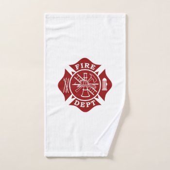 Firefighter Maltese Cross Gym Towel by TheFireStation at Zazzle
