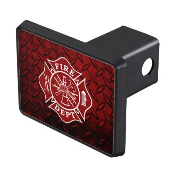 Firefighter Maltese Cross Hitch Cover 2" Receiver by TheFireStation at Zazzle