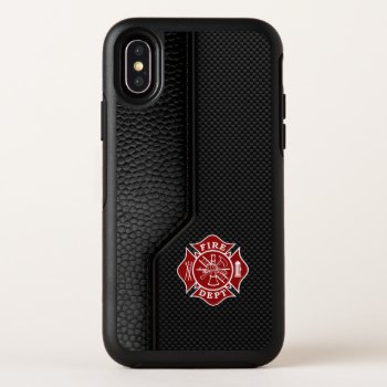 Firefighter Maltese Cross Otterbox Symmetry Iphone X Case by TheFireStation at Zazzle