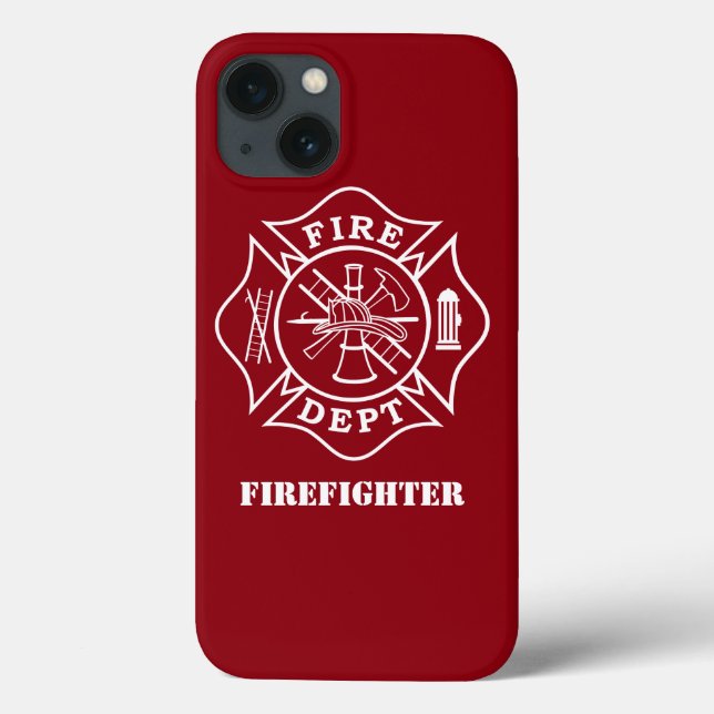 Firefighter Maltese Cross Phone Case (Back)