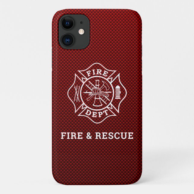 Firefighter Maltese Cross Phone Case (Back)