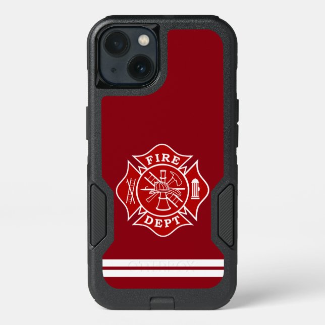 Firefighter Maltese Cross Phone Case (Back)
