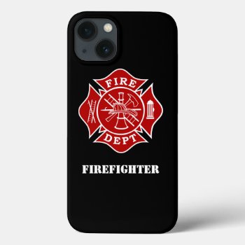 Firefighter Maltese Cross Phone Case by TheFireStation at Zazzle