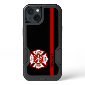 Firefighter Maltese Cross Thin Red Line iPhone 13 Case