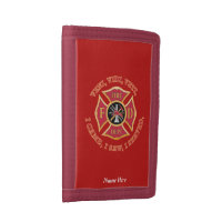 Firefighter Maltese Cross TriFold Nylon Wallet