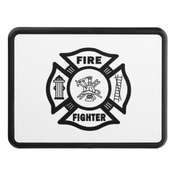 Firefighter Maltese   Hitch Cover by bonfirefirefighters at Zazzle