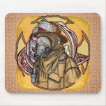 Firefighter Mask  Mouse Pad