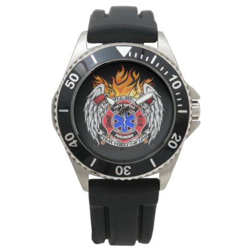 FirefighterMedic Combination Emblem Watch