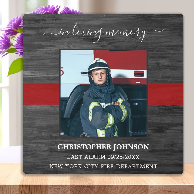 Firefighter Memorial Fallen In Loving Memory Plaque (Creator Uploaded)