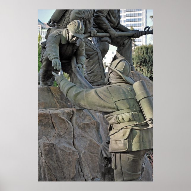 Firefighter Memorial "hold the line" poster (Front)