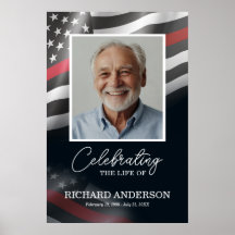 Firefighter Memorial Welcome Poster Sign