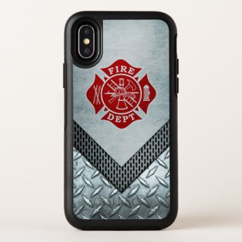 Firefighter Metal Otterbox Symmetry Iphone Xs Case by TheFireStation at Zazzle