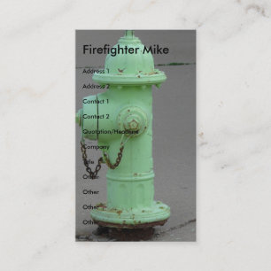 Firefighter Mike Business Card