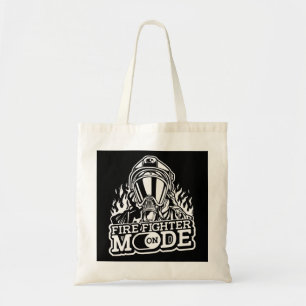 Firefighter Mode On - Fire Department Thin Red Lin Tote Bag