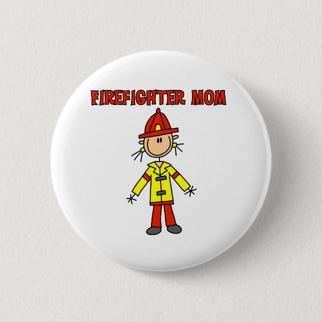 Firefighter Mom Button (Front)