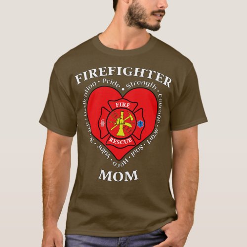 Firefighter Mom Fire Rescue Mom 1 T_Shirt