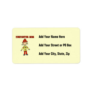 Firefighter Mom T-shirts and Gifts Label