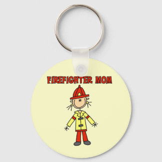 Firefighter Mom Tshirts and Gifts Keychain