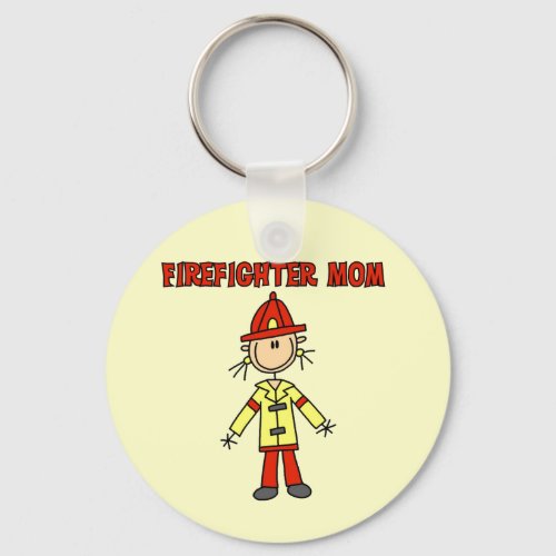 Firefighter Mom Tshirts and Gifts Keychain