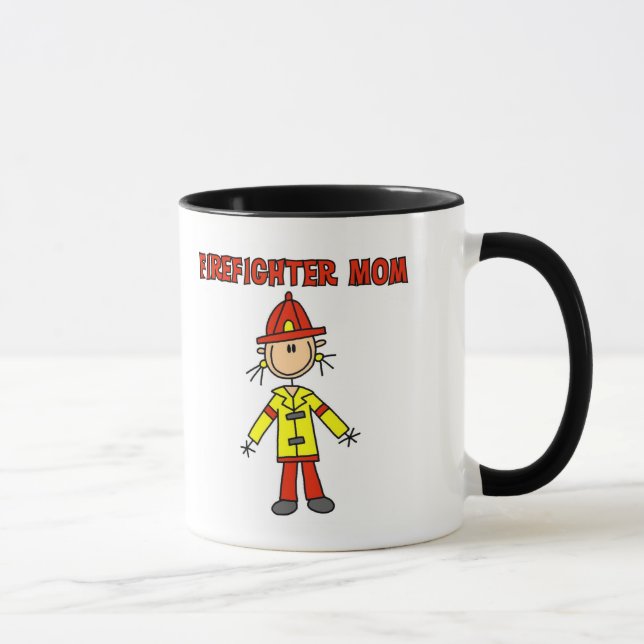 Firefighter Mom Tshirts and Gifts Mug (Right)