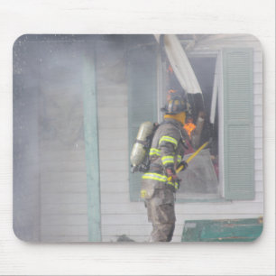 Firefighter mouse pad