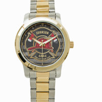 Firefighter NAME Fireman Fire Department USA Flag Watch