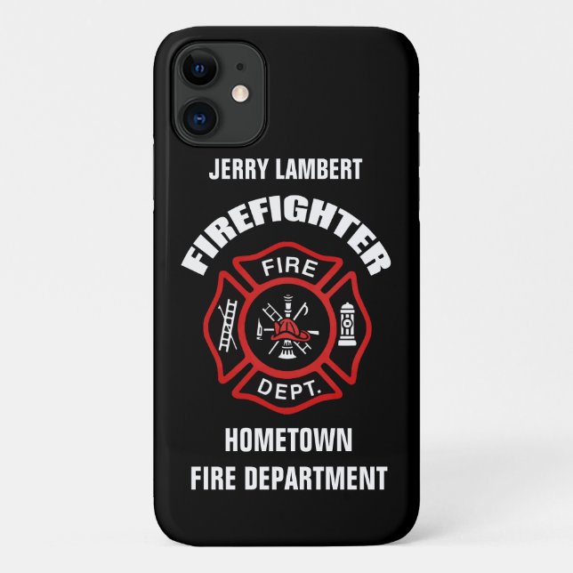 Firefighter Name Template Case-Mate iPhone Case (Back)