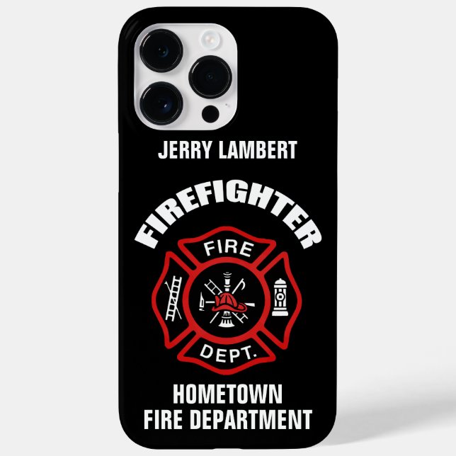Firefighter Name Template Case-Mate iPhone Case (Back)