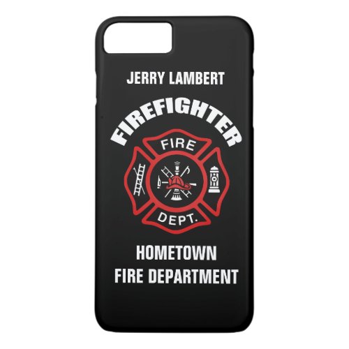 Firefighter Name Template iPhone 8 Plus7 Plus Case