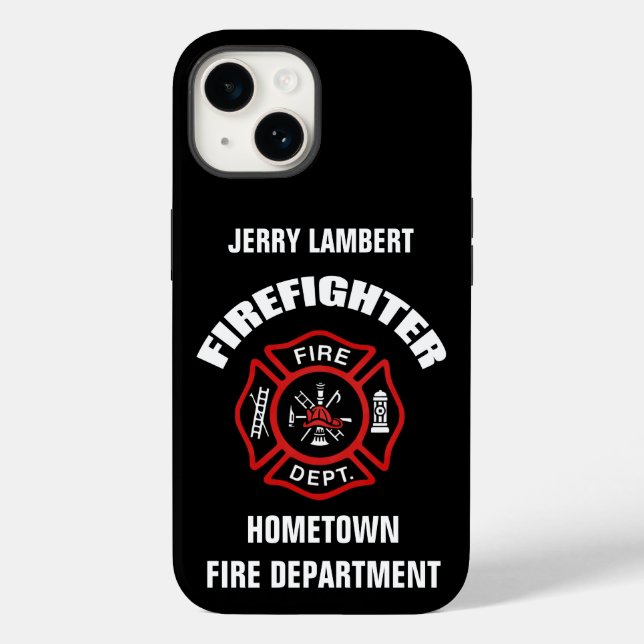 Firefighter Name Template Case-Mate iPhone Case (Back)