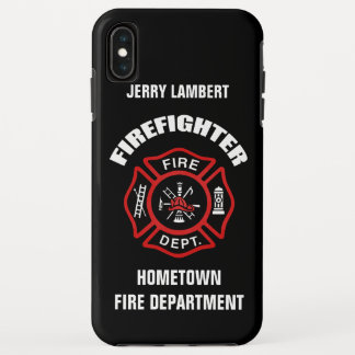 Firefighter Name Template iPhone XS Max Case