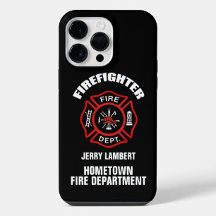 Firefighter Name Template iPhone 14 Pro Max Case