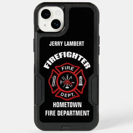 Firefighter Name Template Otterbox Iphone 14 Plus Case