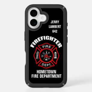 Firefighter Name Template iPhone 16 Case