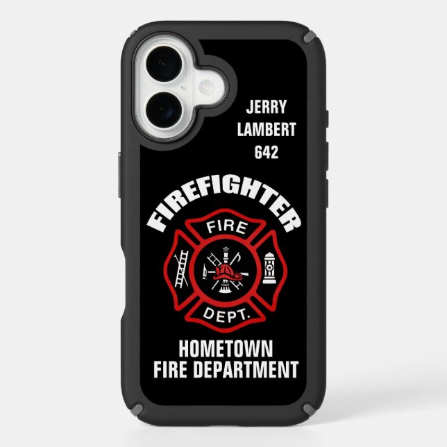 Firefighter Name Template Speck iPhone Case (Front)