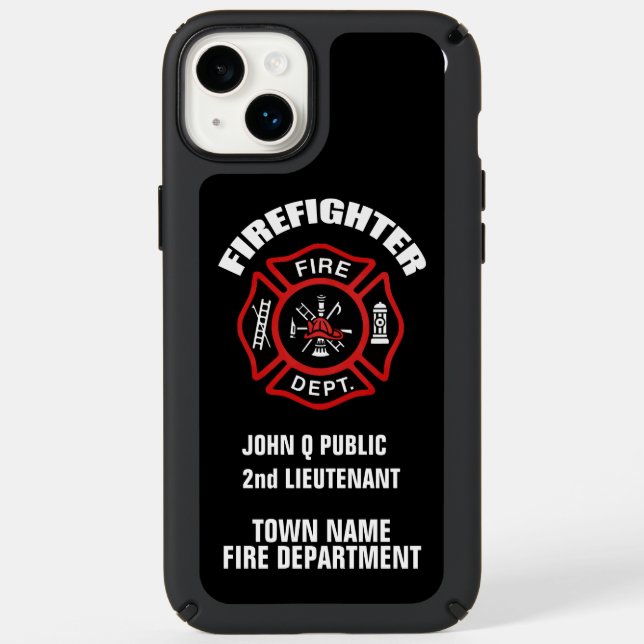 Firefighter Name Template Speck iPhone Case (Front)