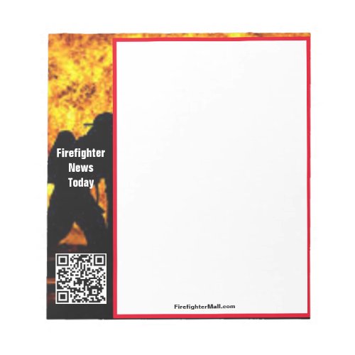Firefighter News Today Notepad
