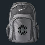 Firefighter Nike Backpack<br><div class="desc">Firefighter Maltese gifts and apparel for firefighters features fire dept theme logo for firemen and female firefighters on t-shirts, apparel, gift mugs, mousepads and firefighter ties for men.</div>